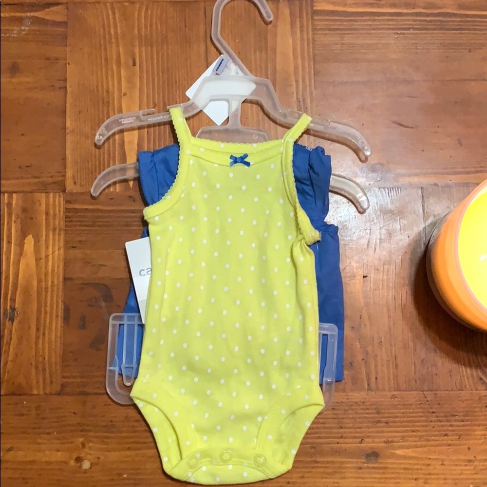🎀Blue and yellow two pice